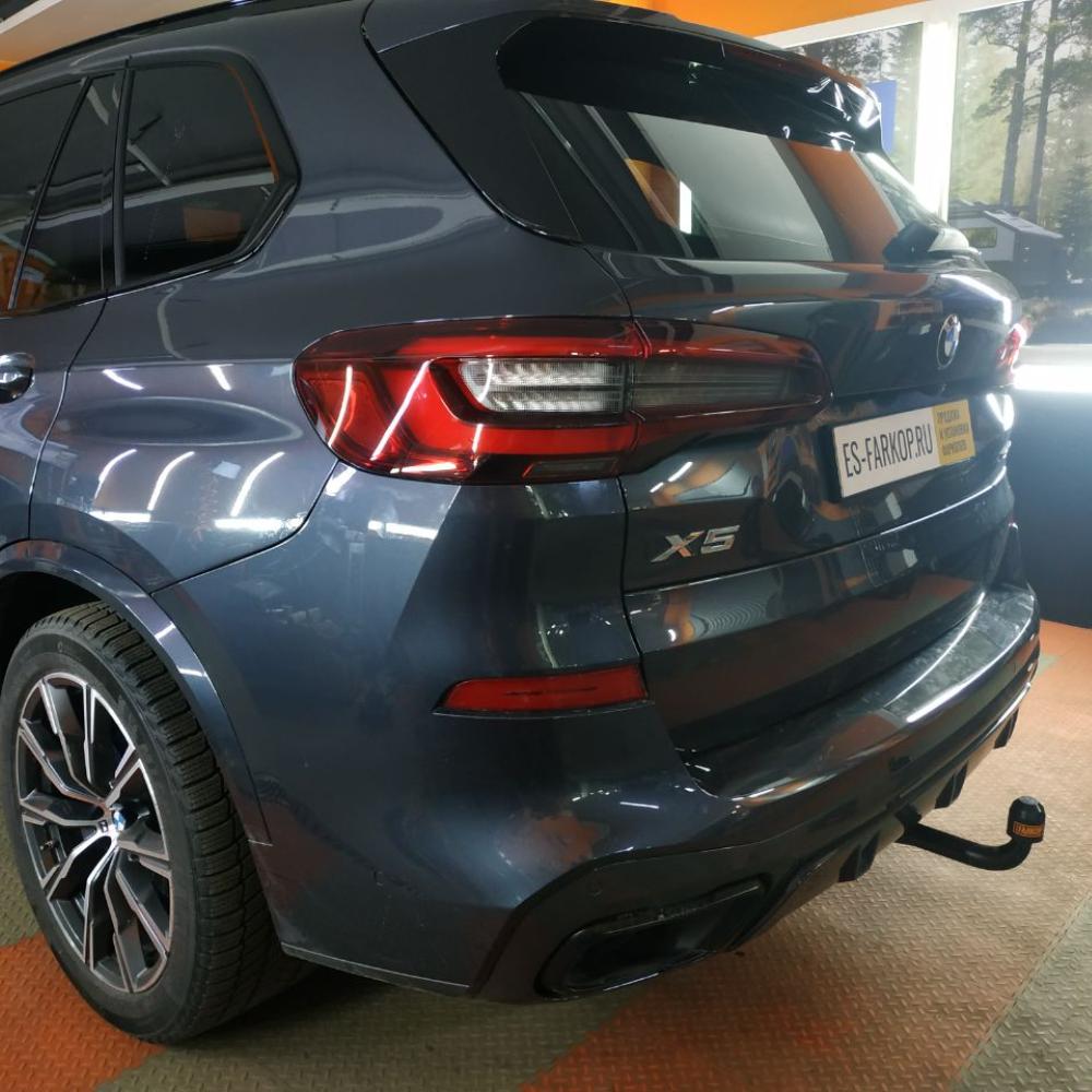 Фаркоп на BMW X5 G05 2018-, BMW X7 G07 2019-, BMW X6 G06 2019- без подрезки бампера. Тип шара: AV (вертикальное быстросъемное крепление шара на ключе) — изображение 2
