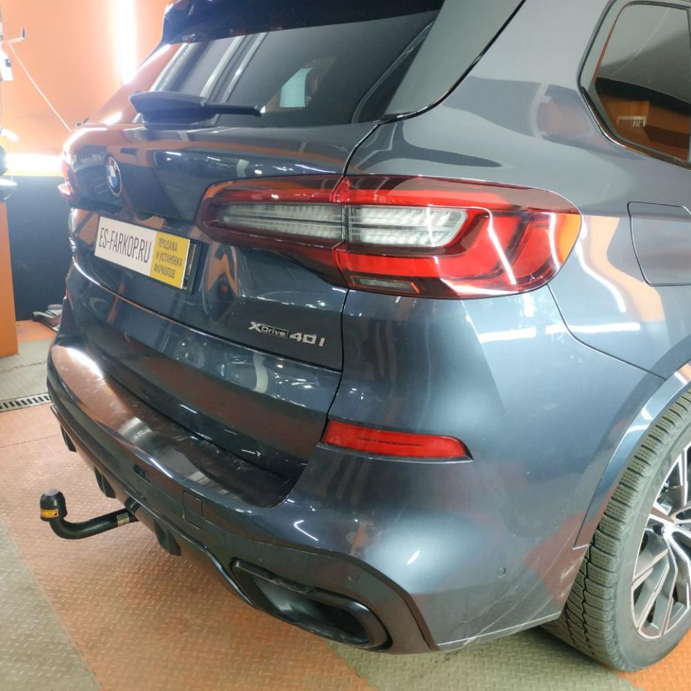Фаркоп на BMW X5 G05 2018-, BMW X7 G07 2019-, BMW X6 G06 2019- без подрезки бампера. Тип шара: AV (вертикальное быстросъемное крепление шара на ключе) — изображение 4
